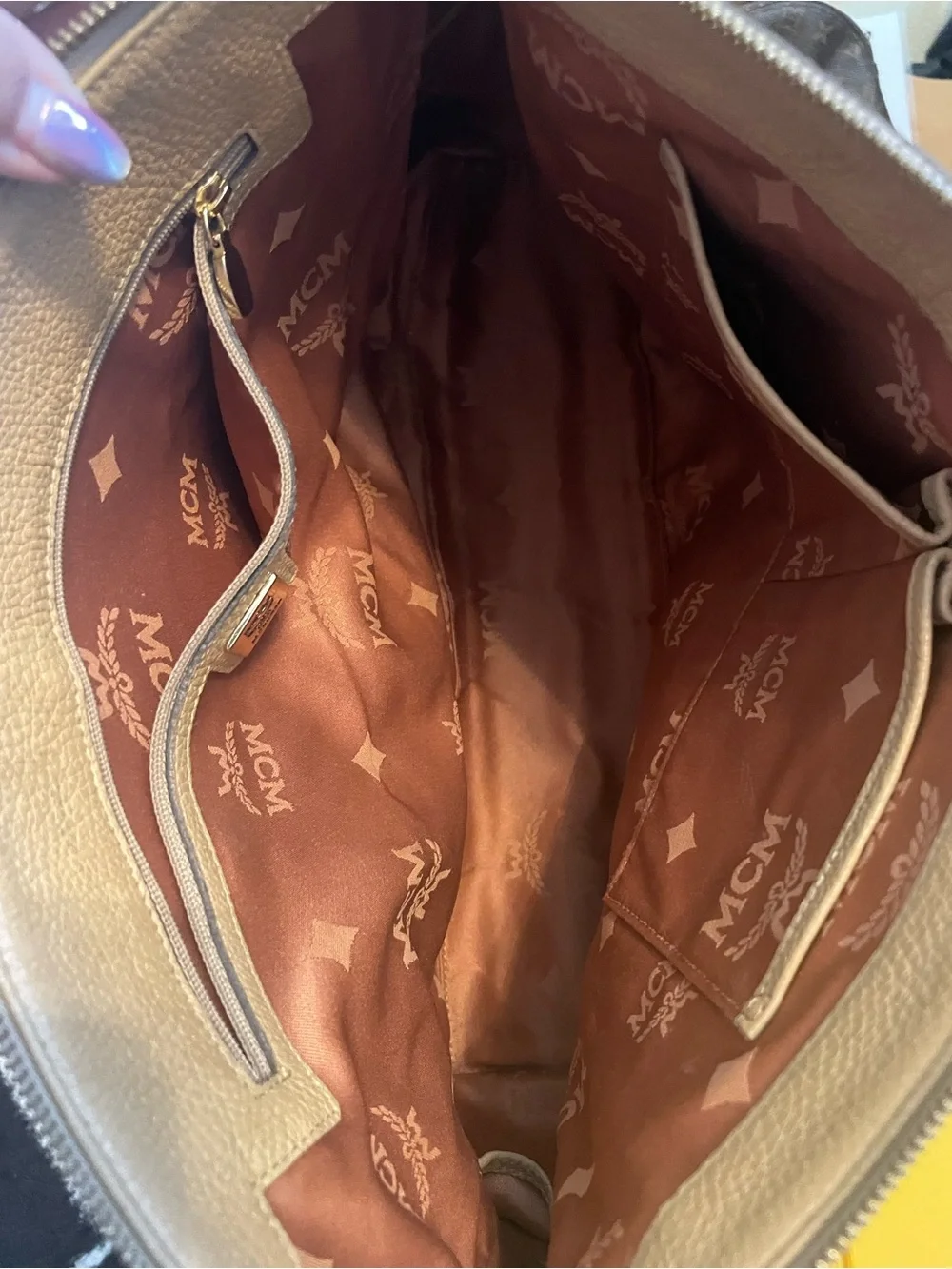 MCM Visetos Monogram Essential Tote